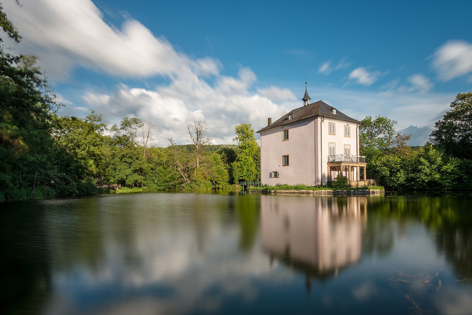 Trappensee mit Trappenseeschlösschen, Heilbronn